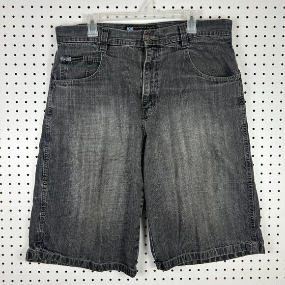 Hawk's Baggy Black Baggy Jeans Shorts 38 Streetwear Skater SOUTHPOLE STYLE Worn‎ - Picture 4 of 7